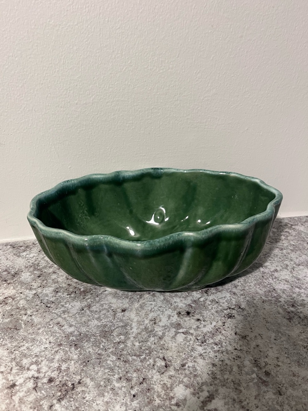 Vintage Cookson 603 USA Oblong Bowl/Planter in Green Dipped Glaze